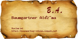 Baumgartner Alóma névjegykártya